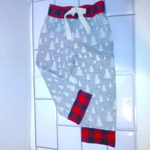 5 For $25 Mudpie Plaid And Trees Sweatpants
